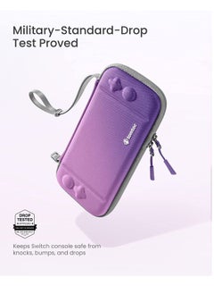 Tomtoc Tomtoc Slim Case for Carrying Accessories Protective Sleeve with 10 Game Cartridges Iris Purple  - Image 3