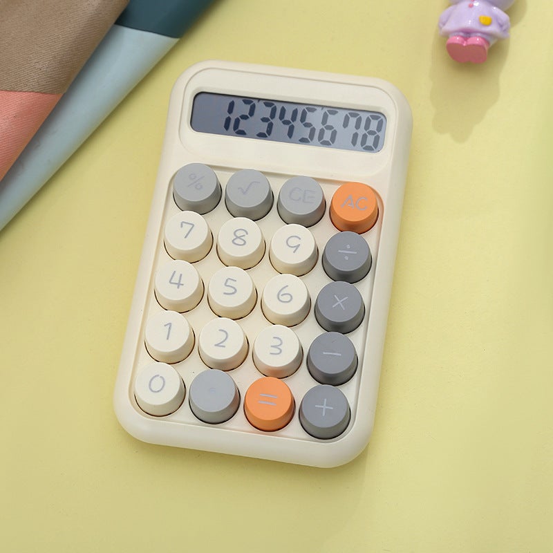 2025 Voice High Color Value Mechanical Keyboard Calculator Student Exam Special Portable Computer 12-Bit Large Screen - Image 1