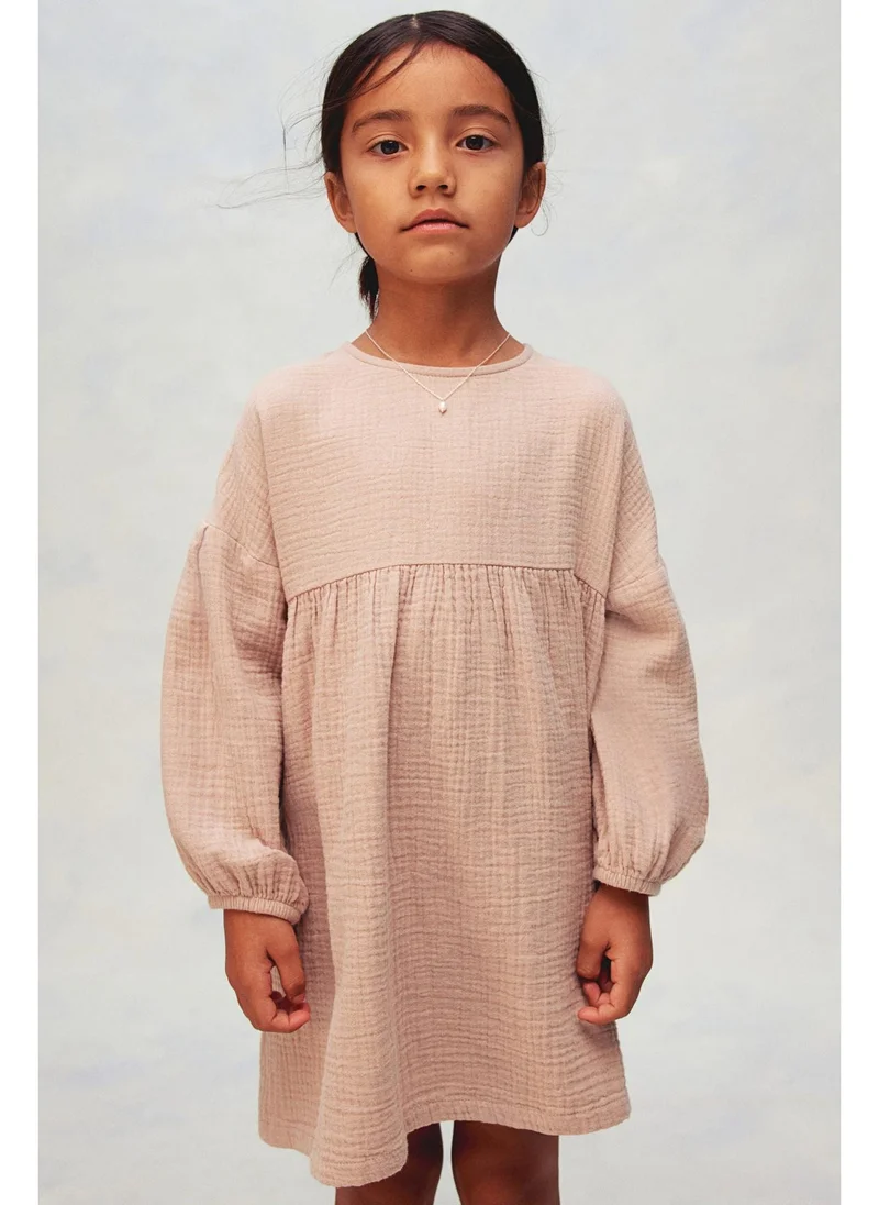 H&M Cotton muslin dress