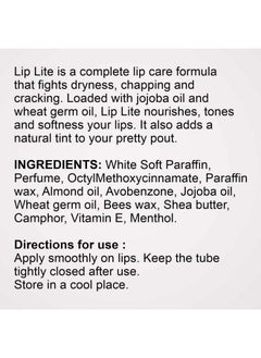 Liplite Moisturizing Lip Balm With Spf-15 Combo Pack Of 6 (15G Each)- Enriched With Almond,Jojoba Oil & Vitamin E, For Hydrate & Moisturization, Helps In Repair Cracked & Chapped Lips - White - pzsku/ZB0BC5D3488F9749FA54FZ/45/_/1735567027/e41ee31e-d9c6-483f-8e16-9573ca8539e0