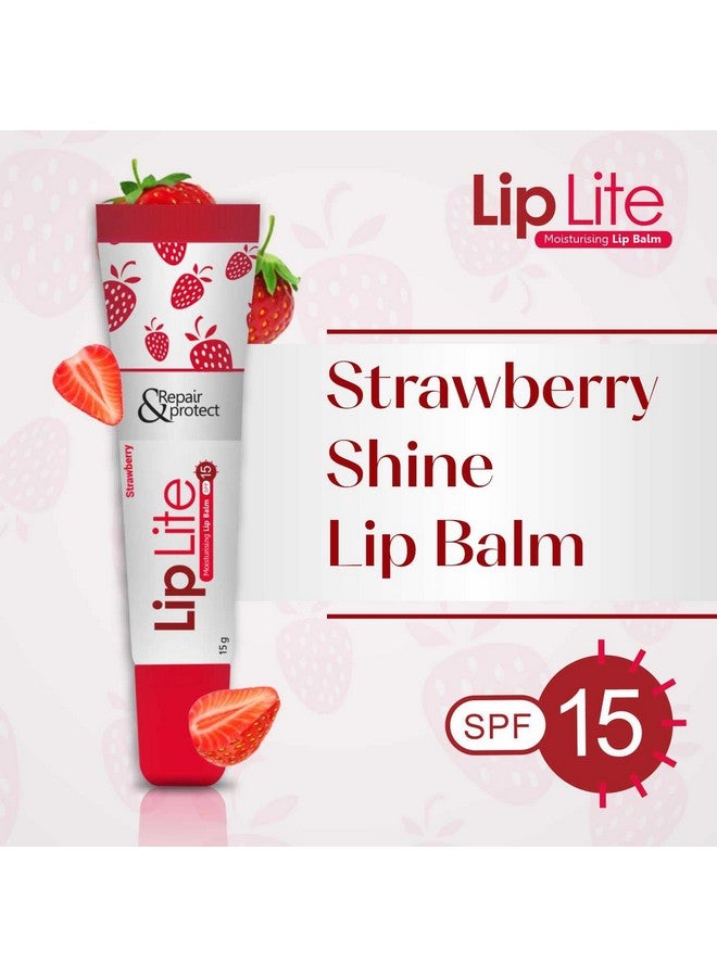Leeford Liplite Moisturizing Lip Balm With Spf-15 Combo Pack Of 6 (15G Each)- Enriched With Almond,Jojoba Oil & Vitamin E, For Hydrate & Moisturization, Helps In Repair Cracked & Chapped Lips - White - Image 5