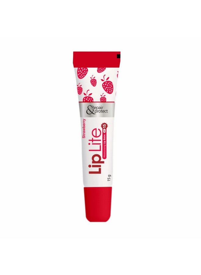 Leeford Liplite Moisturizing Lip Balm With Spf-15 Combo Pack Of 6 (15G Each)- Enriched With Almond,Jojoba Oil & Vitamin E, For Hydrate & Moisturization, Helps In Repair Cracked & Chapped Lips - White - Image 1