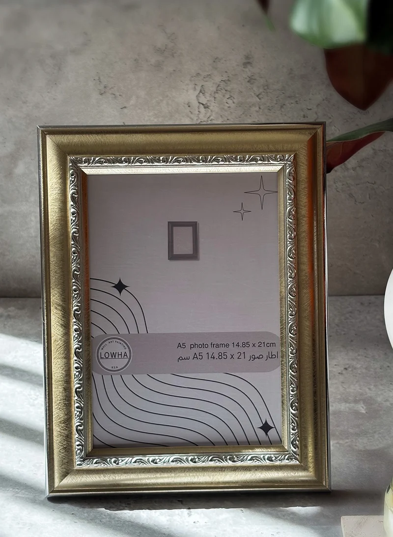 LOWHA Ornate Tabletop Picture Photo Frame with MDF Backing Includes Built-in Stand and Acrylic Front