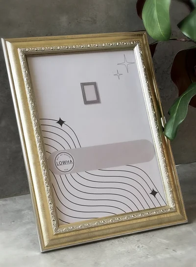 LOWHA Ornate Tabletop Picture Photo Frame with MDF Backing Includes Built-in Stand and Acrylic Front