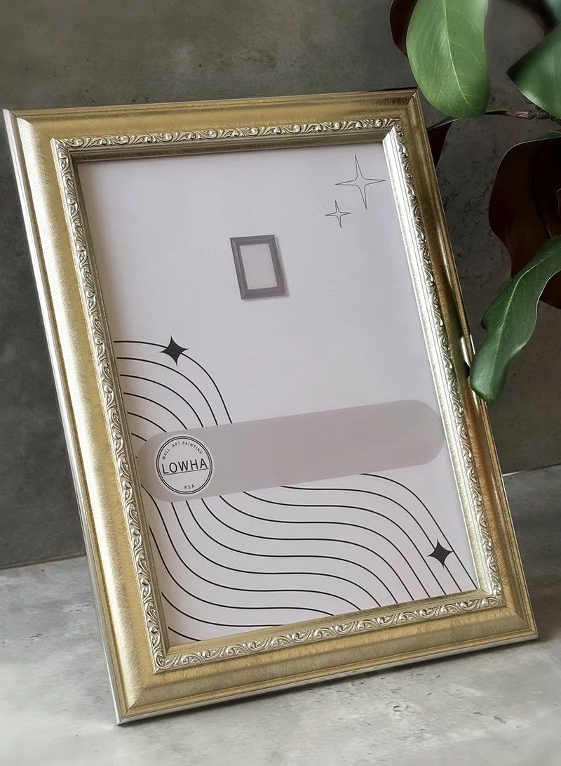 LOWHA Ornate Tabletop Picture Photo Frame with MDF Backing Includes Built-in Stand and Acrylic Front