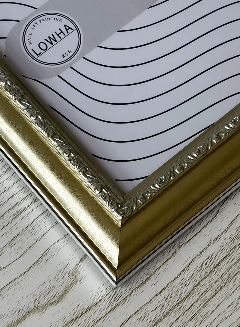 LOWHA Ornate Tabletop Picture Photo Frame with MDF Backing Includes Built-in Stand and Acrylic Front
