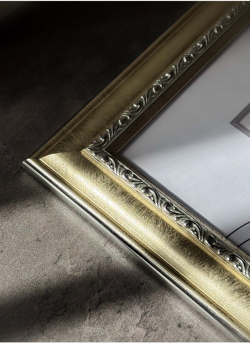 LOWHA Ornate Tabletop Picture Photo Frame with MDF Backing Includes Built-in Stand and Acrylic Front  - Image 4
