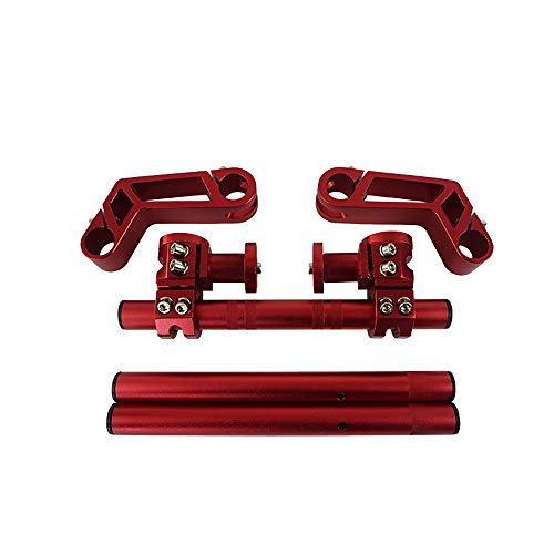 Ghost thorn XDF CNC Motorcycle Handlebar 7/8" Adjustable Steering Removable Handle Bar System For 125cc Pit Bike Dirt Bike Motocross scooter Pit Dirt Bike ATV Quad(Color : Red) - Image 1