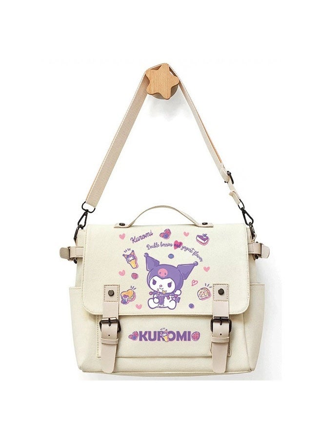 kuromi cute cartoon student large-capacity one-shoulder messenger handbag canvas bag  - Image 2