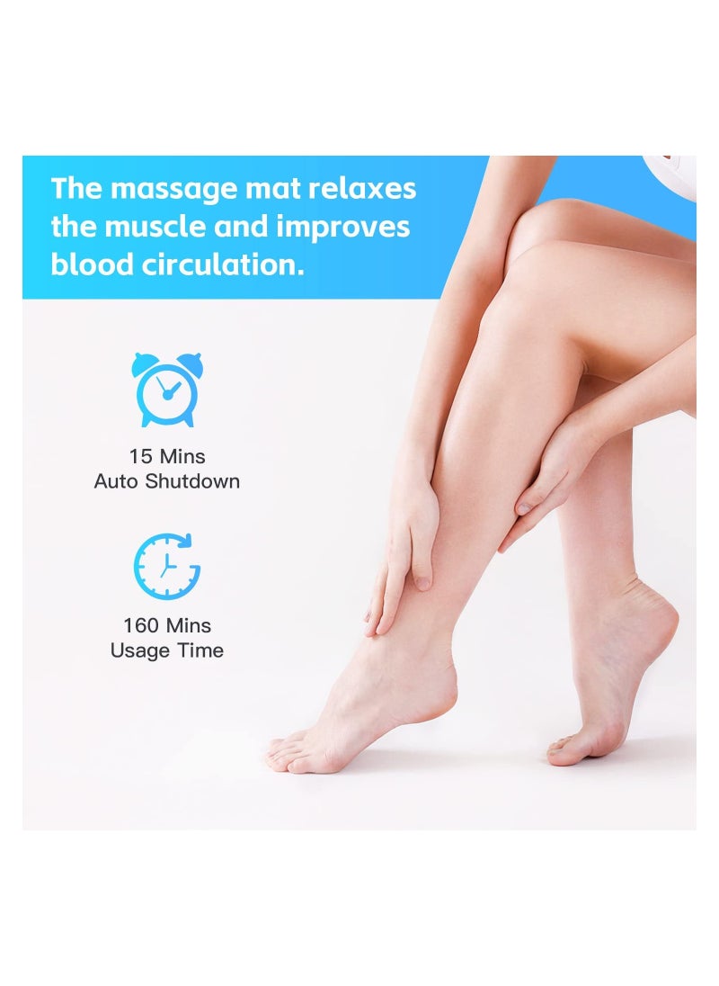SYOSI Foot Massager, Foot Massage Machine Massage Foot Mat with Drawstring Bag, Muscle Relax Feet, and Legs 8 Modes 19 Levels, Gifts for Parents, Wife, Husband  - Image 2