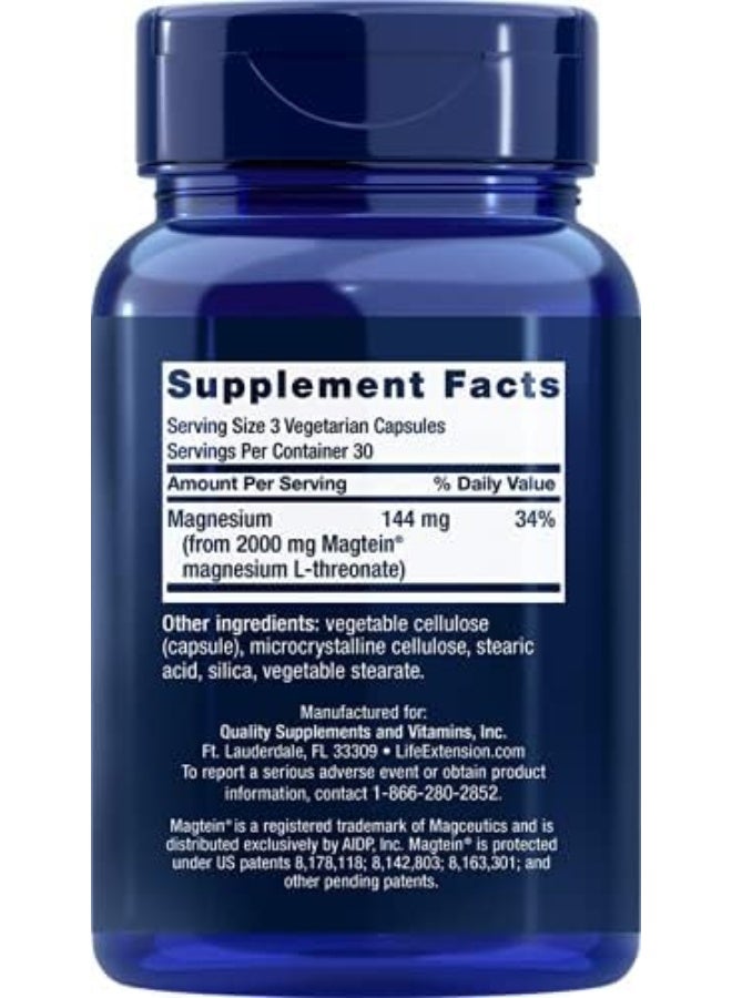 Life Extension Neuro-mag Magnesium L-threonate, 90 Count(2 Pack) - Image 2