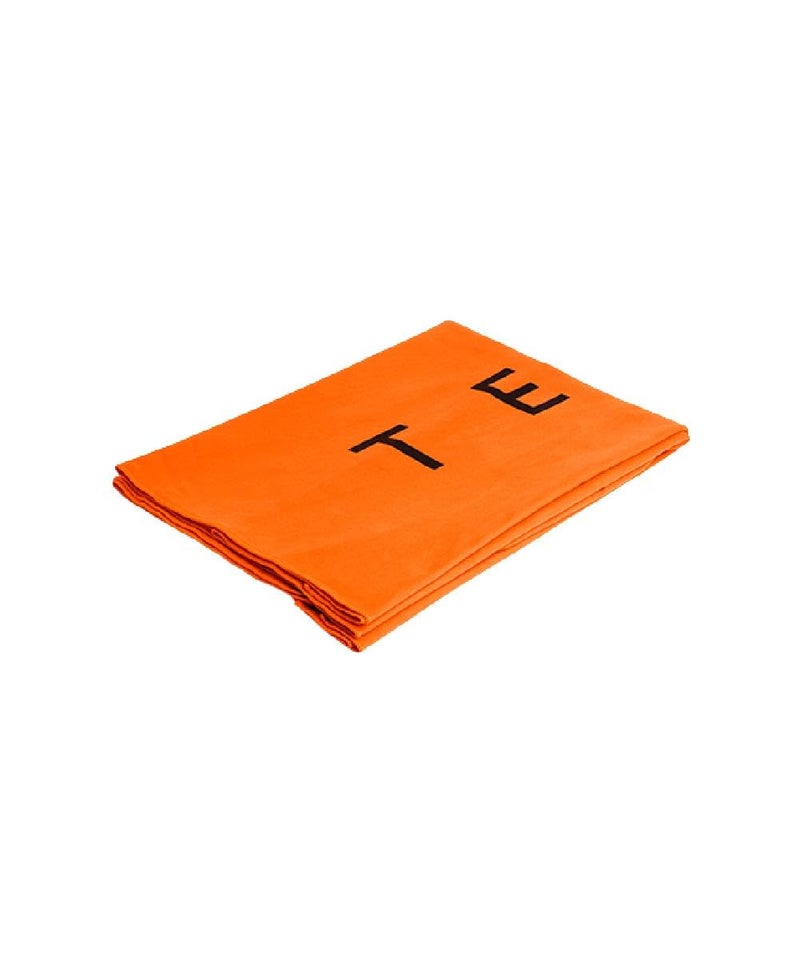 TEGO منشفة ويف للجسم بالكامل | منشفة ميكروفايبر سريعة الجفاف ومضغوطة للجيم والسباحة والسفر | 150 × 75 سم منشفة كاملة الطول - برتقالي - Image 1
