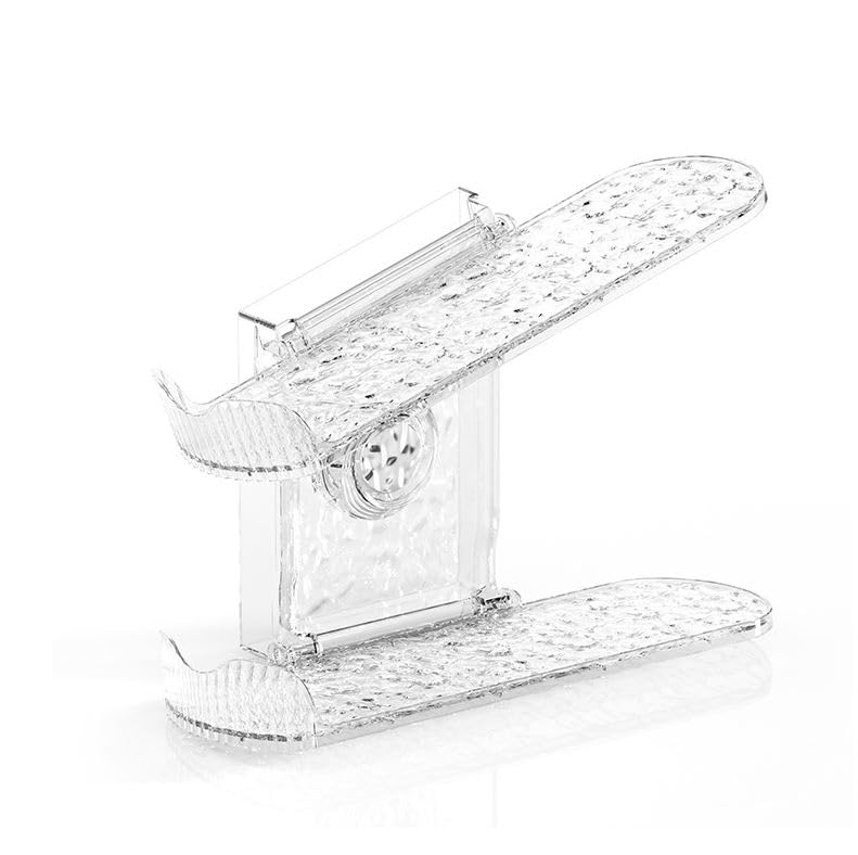 Azelf Folding WallMounted Shoe Rack Adjustable Layered Slipper Storage with SpaceSaving Suction Cups - Image 1