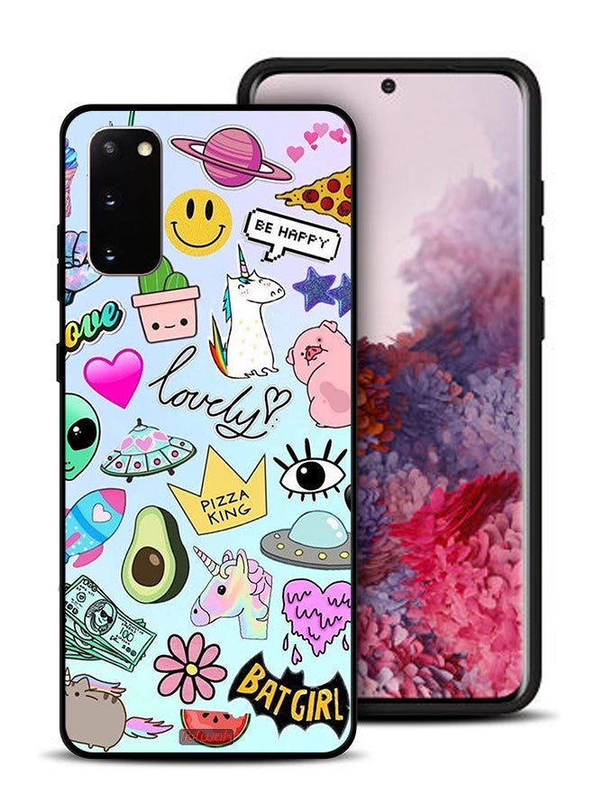 Tolwak Samsung Galaxy S20 Protective Case Cover Lovely Stickers - Image 1
