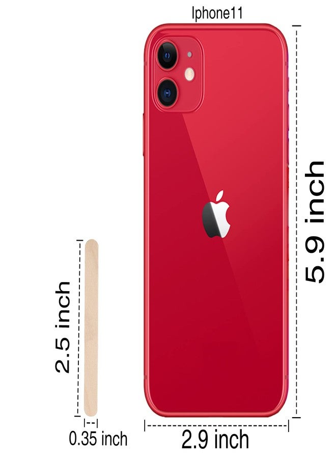 WISYOK 450PCS 2.5 inch Craft Sticks Sticks, Wood Popsicle Sticks, Craft Sticks for Home and School Crafts, Ideal for Arts and Handwork - Image 2