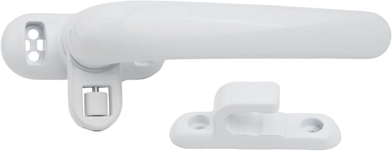 مقبض قفل شباك من سبائك الألومنيوم الأبيض، مقاوم للسرقة، لباب الأمان المسطح، مريح في الإمساك، سهل التركيب - Image 3