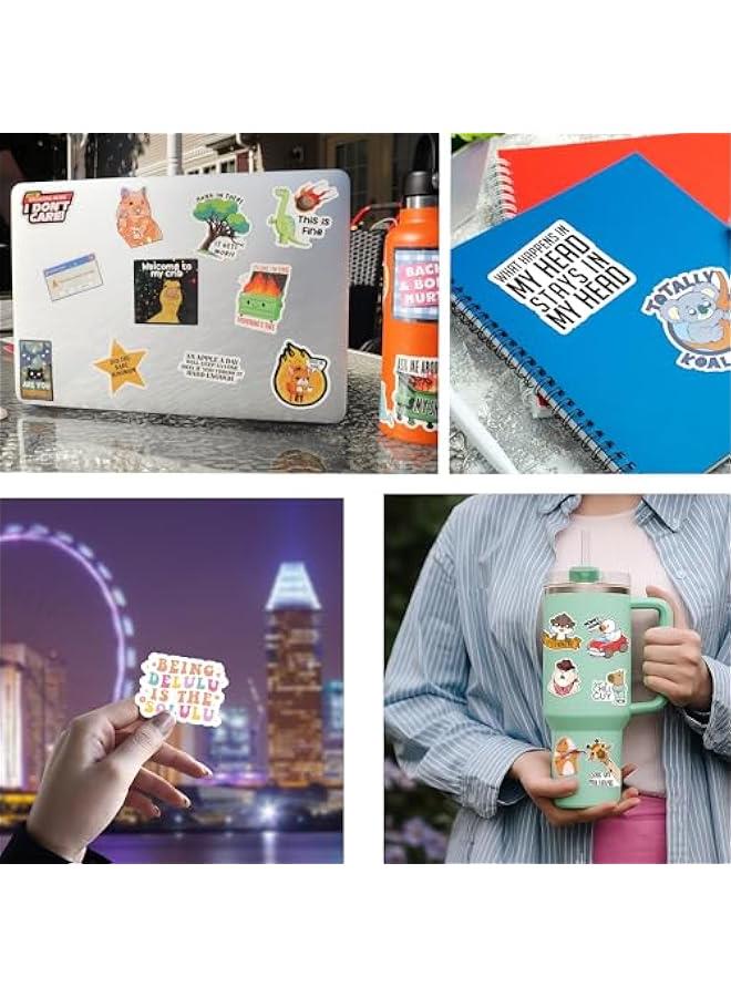 Arabest 225PCS Funny Holographic Stickers for Adults, Waterproof Vinyl Pack Sarcastic Relatable Meme Decals for Laptop, Water Bottle, Phone, Kindle, Journal, Scrapbooking, No Repeats (225PC Hot Mess) - Image 3