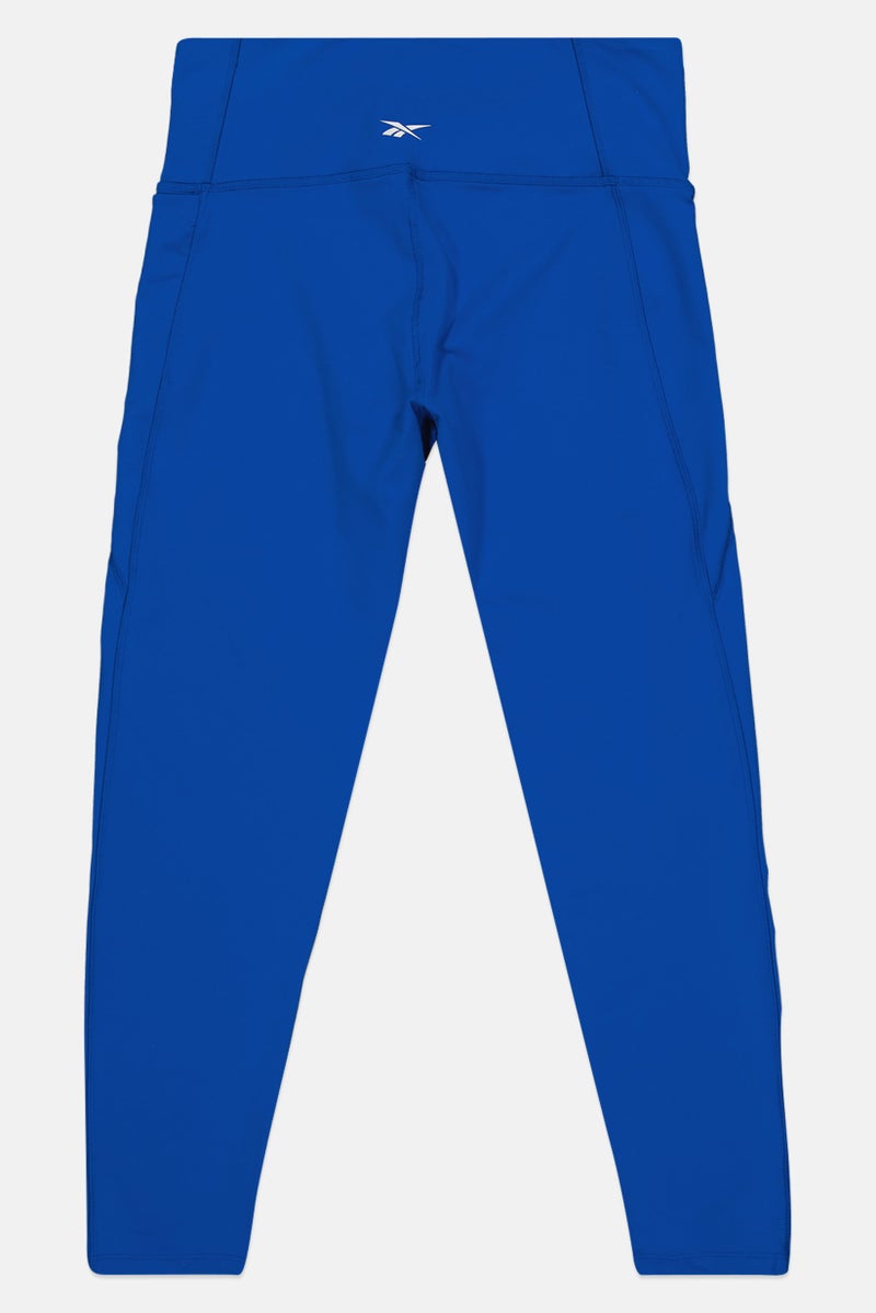 Reebok Women Sportswear Fit Training Leggings, Blue - Image 3