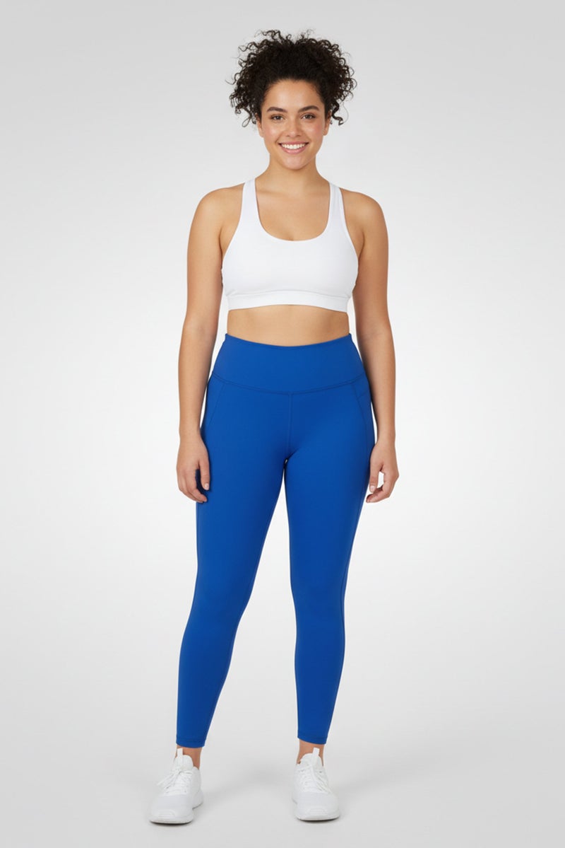 Reebok Women Sportswear Fit Training Leggings, Blue - Image 1