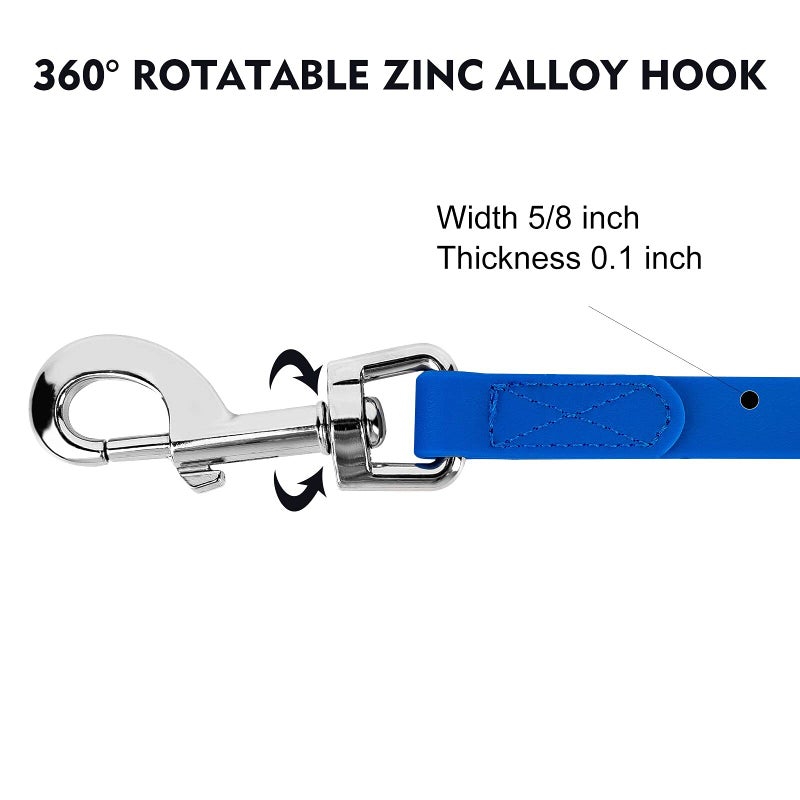 Qiaosite Waterproof Long Leash Durable Dog Recall Training Lead Great for Outdoor Hiking, Training, Yard, Beach and Swimming (Blue, 10ft) - Image 5