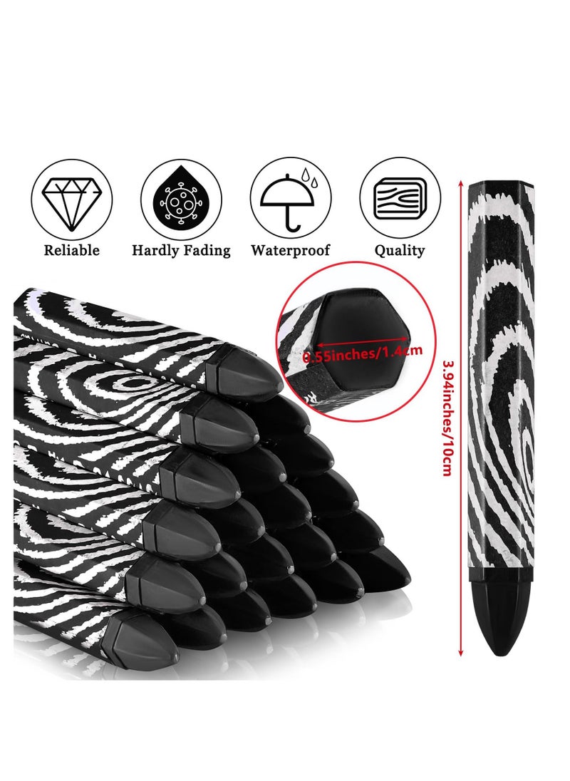 SYOSI - Lumber Crayons Bulk Wax Tire Marker,24 Pcs Drawing Crayons ,Create Bold and Lasting Marks for Marking on Lumber Metal Wood Carton Ceramics Glass Plastic, 3.94 x 0.55 Inch (Black) - Image 1