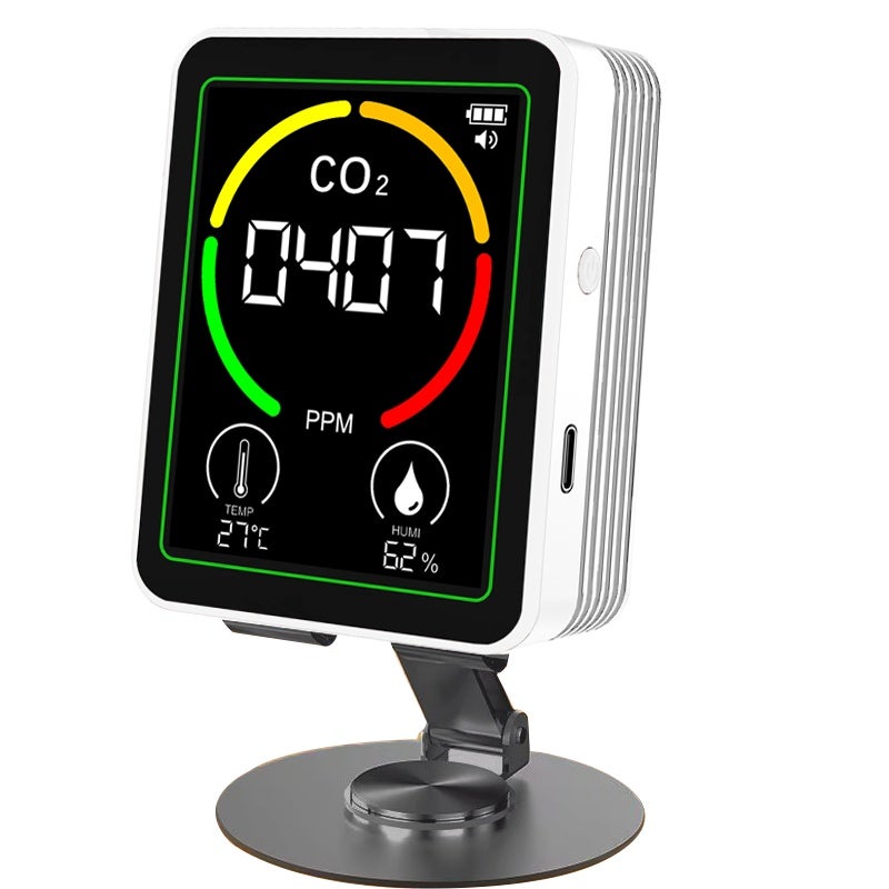 CO2 Monitor 90*70*35mm Compact Lightweight Design Portable Air Tester - Fast Accurate Detection Indoor Air Tester for Home Office Gym Car Yoga Room Study - Image 1