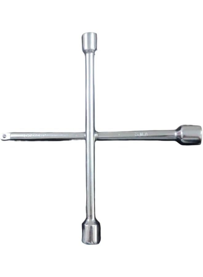 4-Way Car Wheel Cross Key – Metal, Sizes 17/19/21/22mm - Image 2