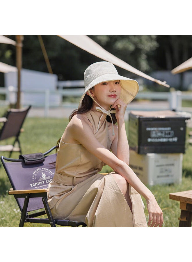 Mmoptop Women's Summer Thin Quick-dry Wide Brim Sun Hat, Cycling Visor, Outdoor Uv Protection Cap - Image 3