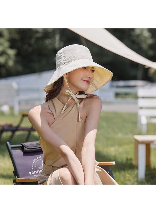 Mmoptop Women's Summer Thin Quick-dry Wide Brim Sun Hat, Cycling Visor, Outdoor Uv Protection Cap - Image 5