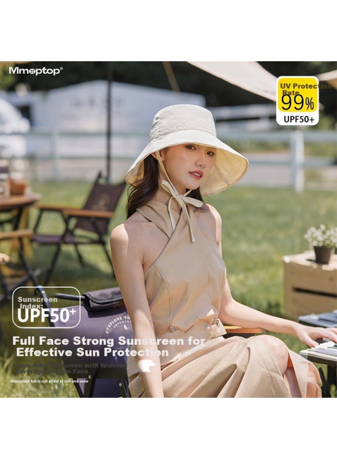 Mmoptop Women's Summer Thin Quick-dry Wide Brim Sun Hat, Cycling Visor, Outdoor Uv Protection Cap - Image 1