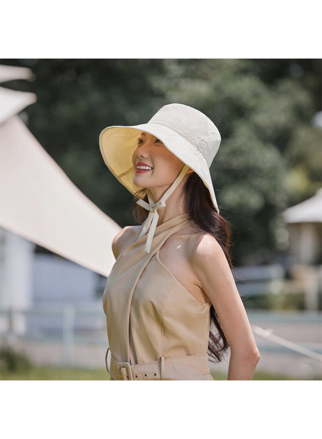 Mmoptop Women's Summer Thin Quick-dry Wide Brim Sun Hat, Cycling Visor, Outdoor Uv Protection Cap - Image 2