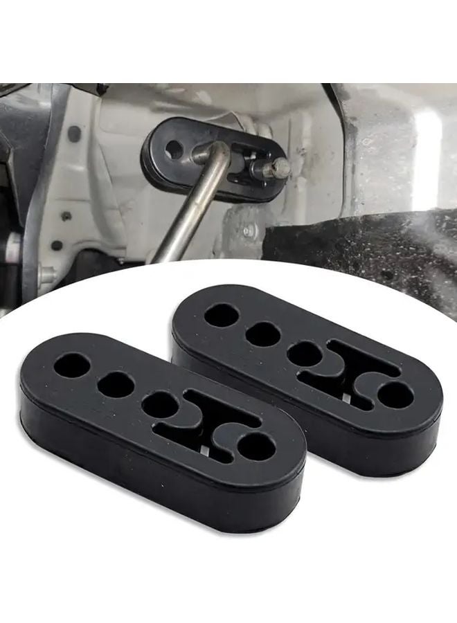 Universal Adjustable Exhaust Pipe Bracket 5pcs Rubber Muffler Hanger Insulated Bushing - Image 2