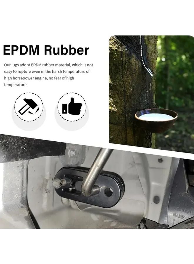 Universal Adjustable Exhaust Pipe Bracket 5pcs Rubber Muffler Hanger Insulated Bushing - Image 4