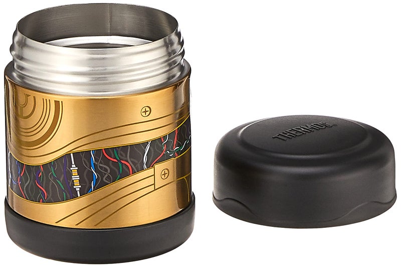 THERMOS ترمس فنتاينر 10 أونصة وعاء طعام للأطفال من الفولاذ المقاوم للصدأ معزول بالفراغ، C-3Po - Image 2