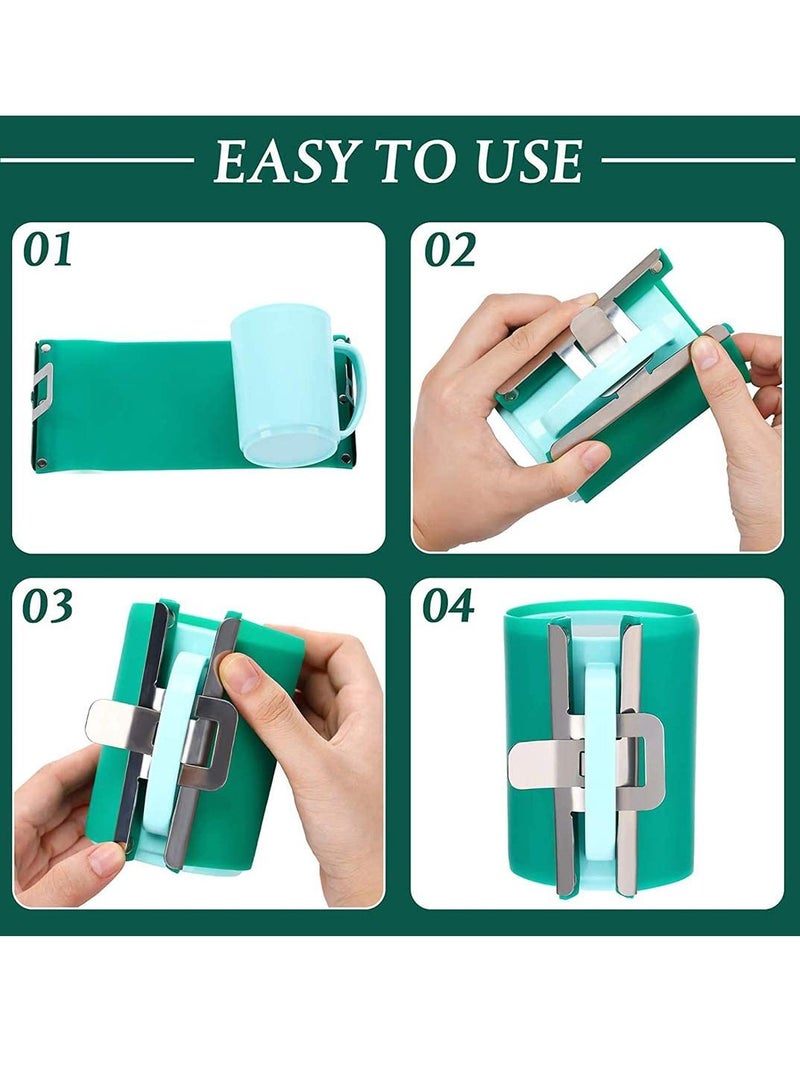 2 قطعة غطاء كوب سيليكون 3D للطباعة بالتبخير، مشبك كوب للطباعة بالحرارة، جهاز طباعة تحويل التبخير الأكثر فائدة، كل من 11 و15 أونصة. - Image 4