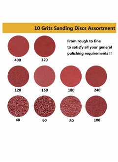 KASTWAVE 60 Pcs Sanding Discs Pads Hook and Loop Mixed Grits 125mm Sandpaper Sheet for Random Orbital Sander 8-Holes  - Image 2