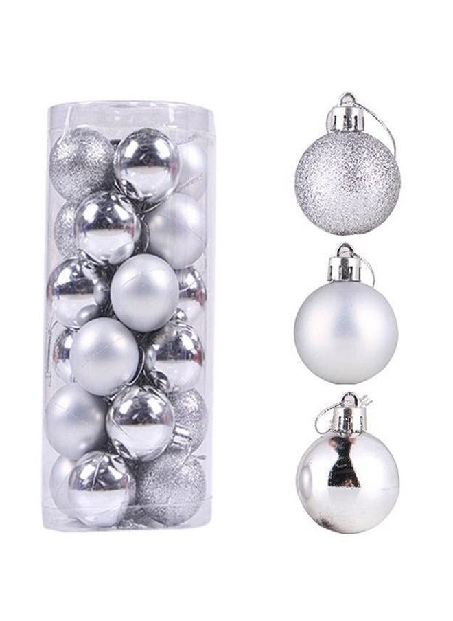 Generic Christmas Balls Ornaments 24 Pcs Shatterproof 3CM Ball Christmas Tree Decorations Set  - Image 1