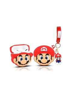 Generic AirPods Case Soft Silicone Shockproof Cover for Apple AirPods 2/1, New 3D Cute Cartoon Creative Fun Case Skin with Keychain Design forAirPods Gen 1 & Gen 2 Case (Style 1) 