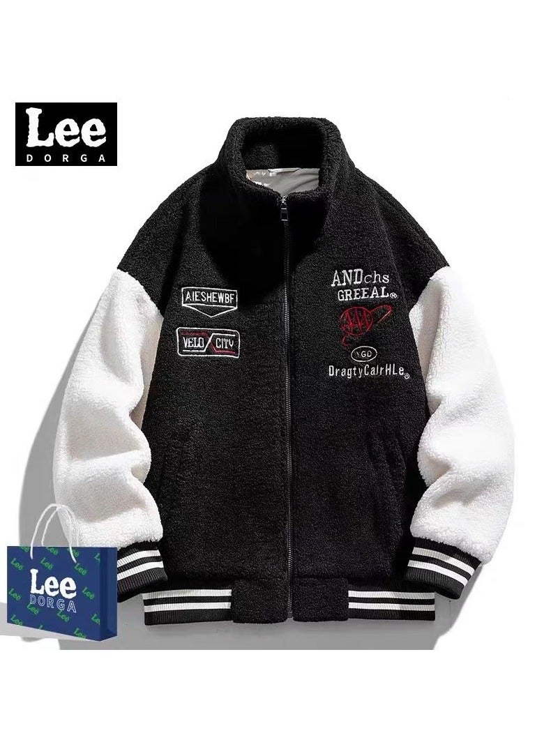 LEE New Casual Warm Contrasting Lamb Wool Jacket  - Image 1