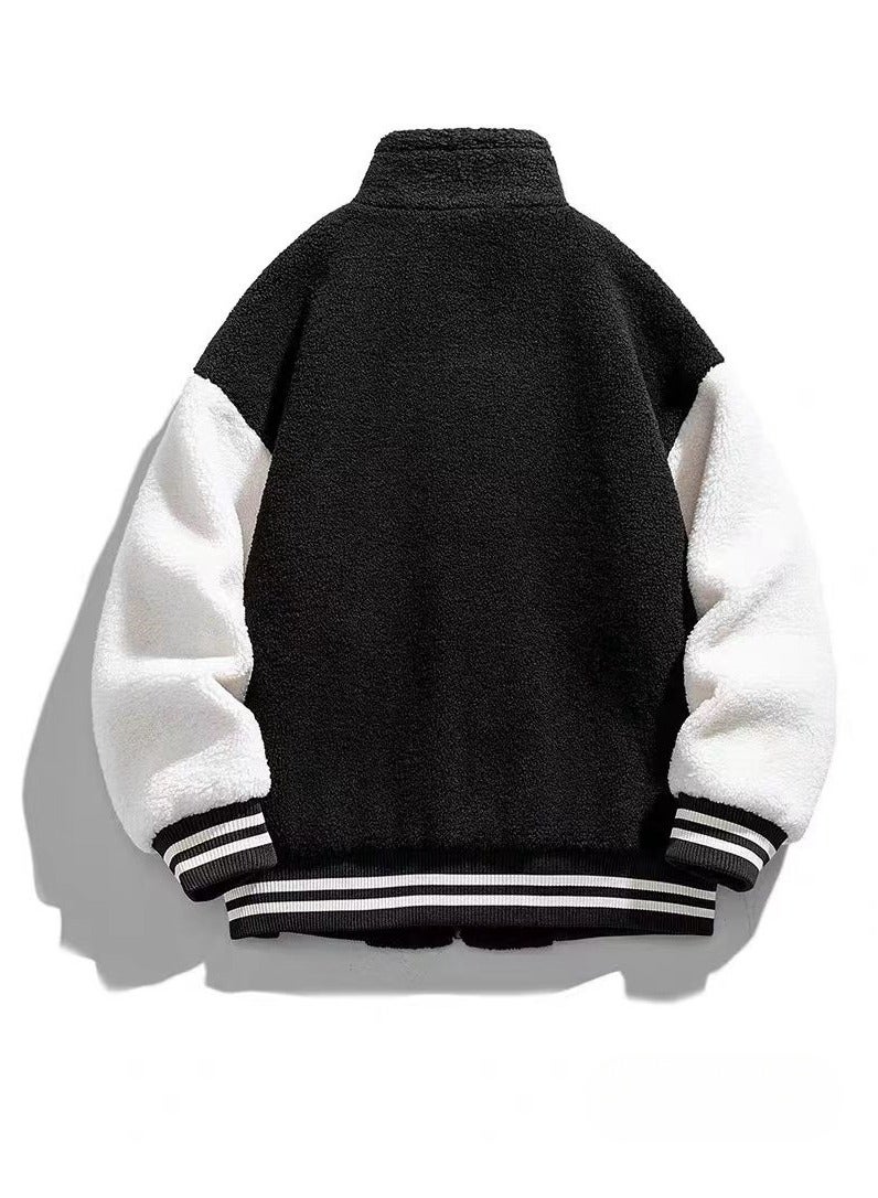LEE New Casual Warm Contrasting Lamb Wool Jacket  - Image 2