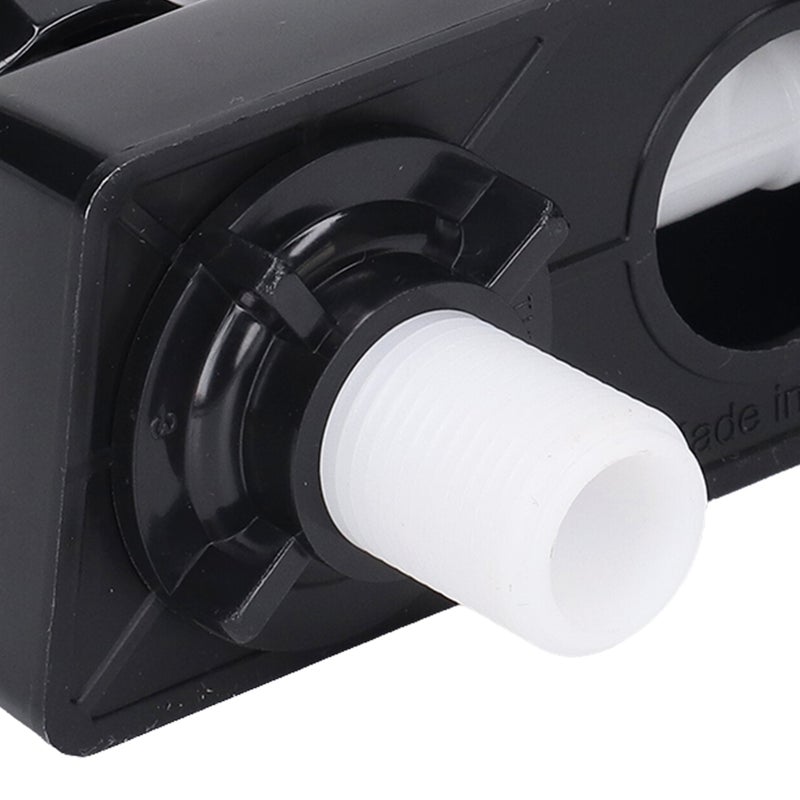 RV Shower Faucet Valve Diverter Shower Mixing Valve Control with 2 Knobs Wheel for Motor Home Black Base Black Knob - Image 5