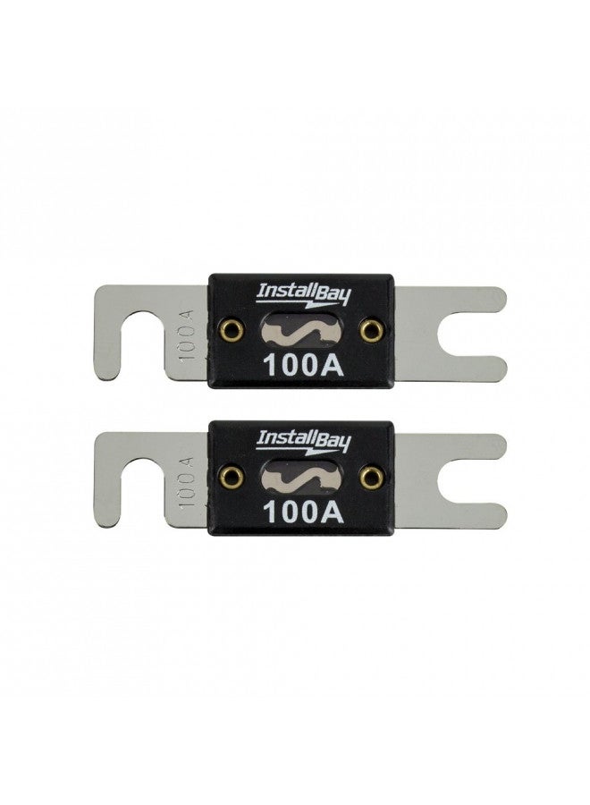 إنستال باي ANL100-10 - 100 أمبير فيوزات ANL (10 عبوة)، أسود