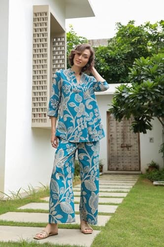 Kalaanj Kurta Set for Women || Women coords Set (SP-226-S) Blue - Image 3