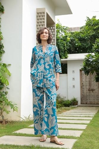 Kalaanj Kurta Set for Women || Women coords Set (SP-226-S) Blue - Image 4