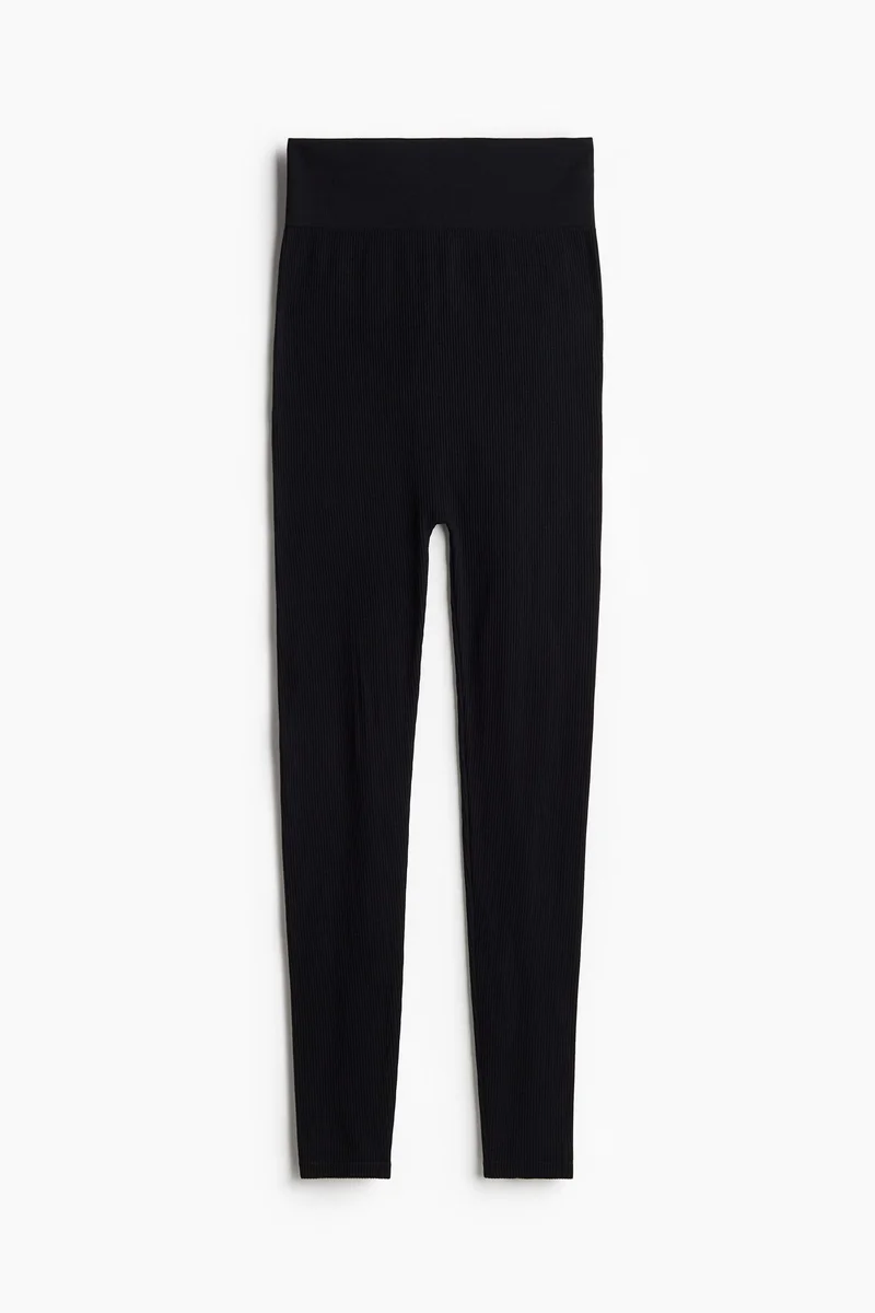 MAMA Seamless ribbed leggings