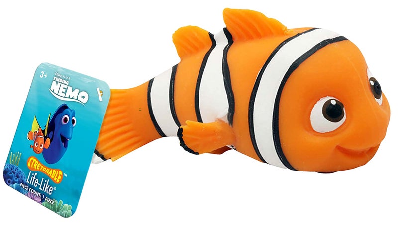 Ja-Ru JA-RU Disney Stretchy Toys Nemo Figures Squish & Pull Toys (1 Nemo) Finding Nemo Anxiety Calming Fidget Toy  Stress Toys  Birthday Gifts for Kids  Boys & Girls. C-6900-1 - Image 1