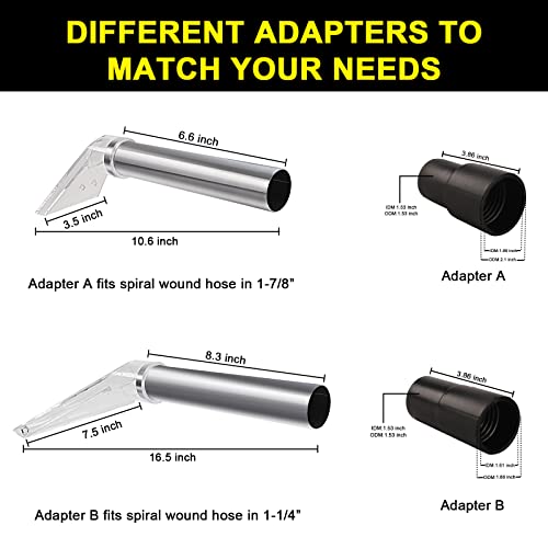 YSJWAER Carpet Vac Extractor Attachment-Tool - Cleaning Vacuum Clear Upholstery Car Detailing Turn Shop Vac into an Extractor - Image 2