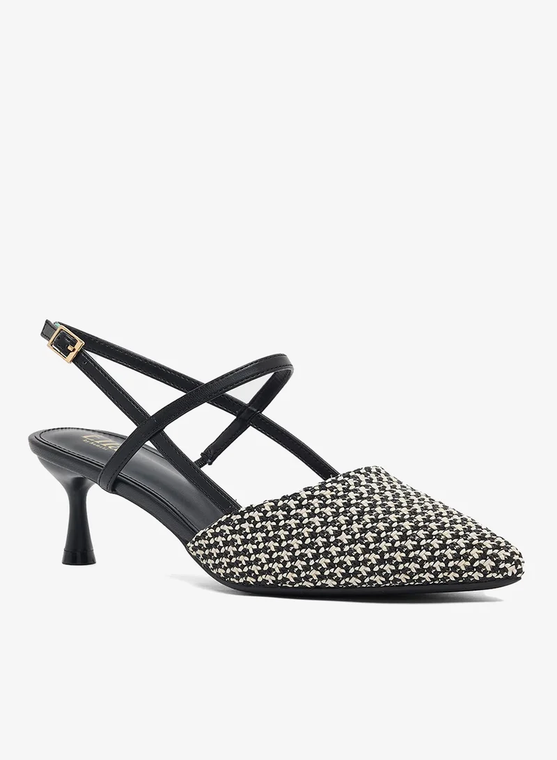 ELLA Tweed Sling Back Pump
