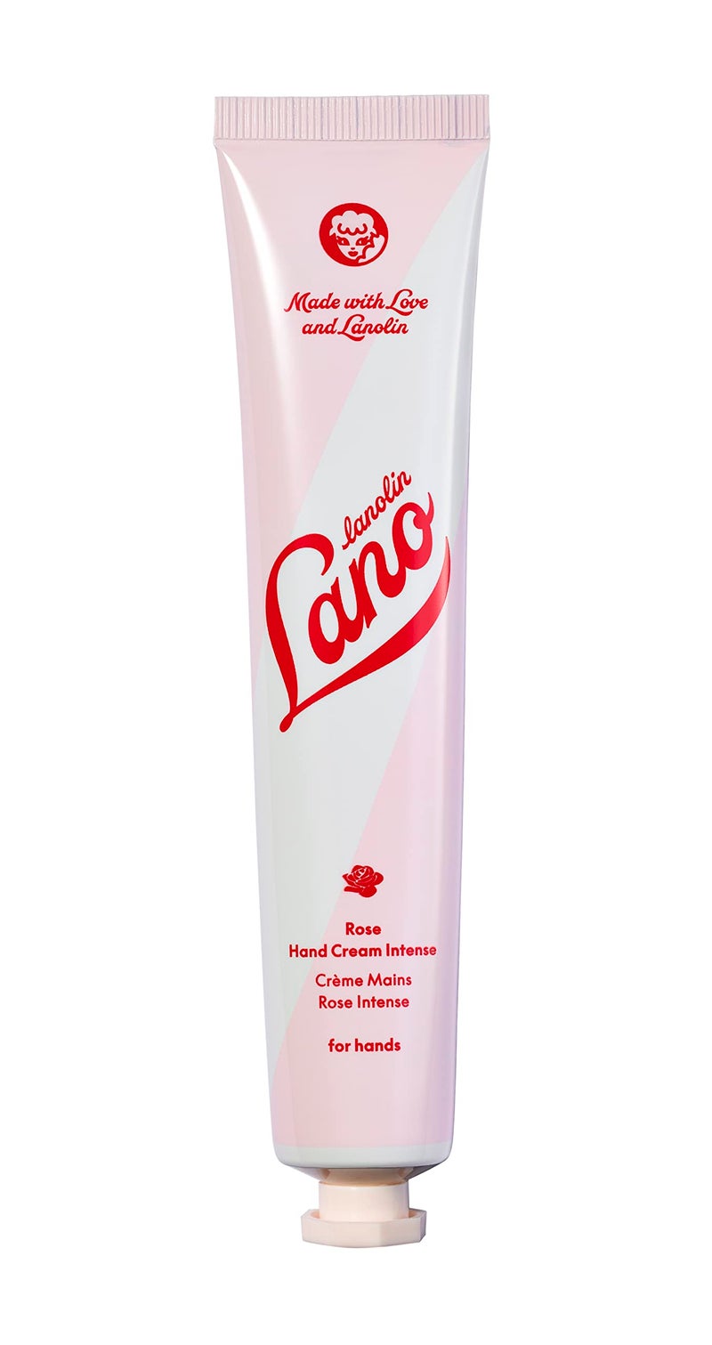 Lanolips Hand Cream - Lanolin Lotion with Rose Oil, Shea Butter & Vitamin E - Cuticle & Hand Cream for Dry Cracked Hands - Cruelty-Free, Dermatologist Tested - Rose (50ml / 1.69 fl oz) - Image 1