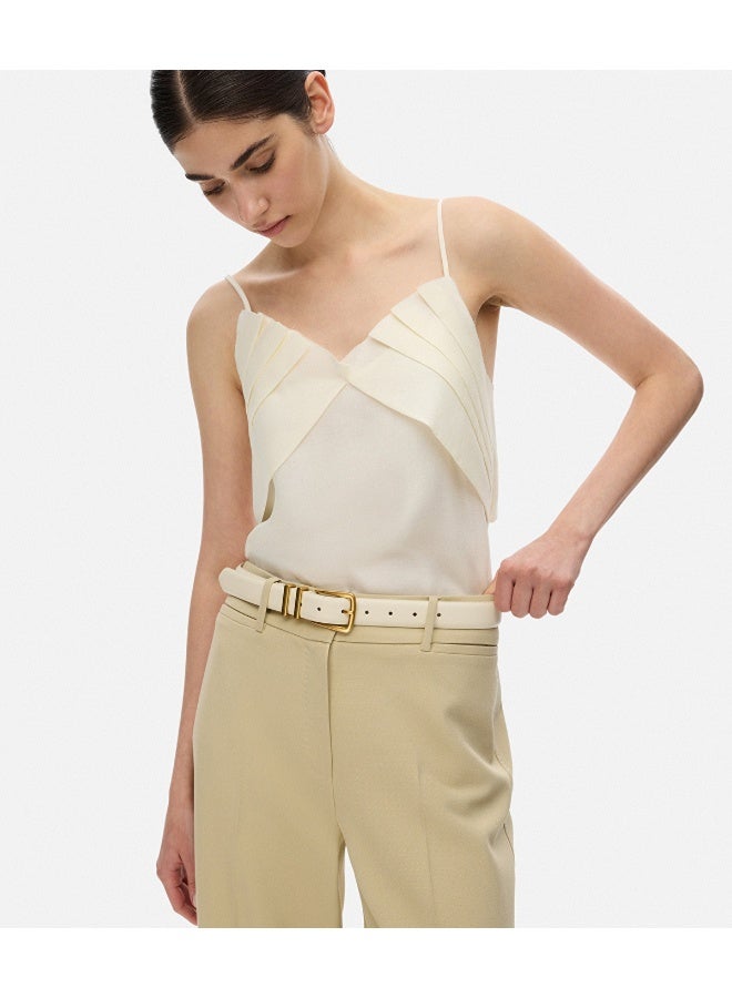Ipekyol Leather-Effect Belt With Metal Buckle - Image 2